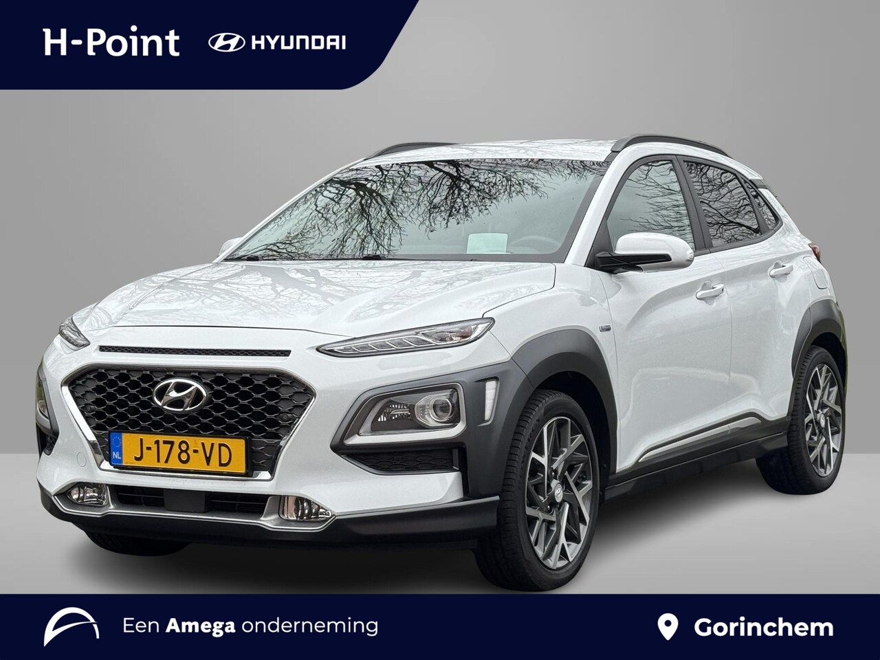 Hyundai Kona - 1.6 GDI HEV 140pk Premium | LEDEREN BEKLEDING | TREKHAAK | 18'' 2-TONE LMV | HEAD UP DISPL - AutoWereld.nl