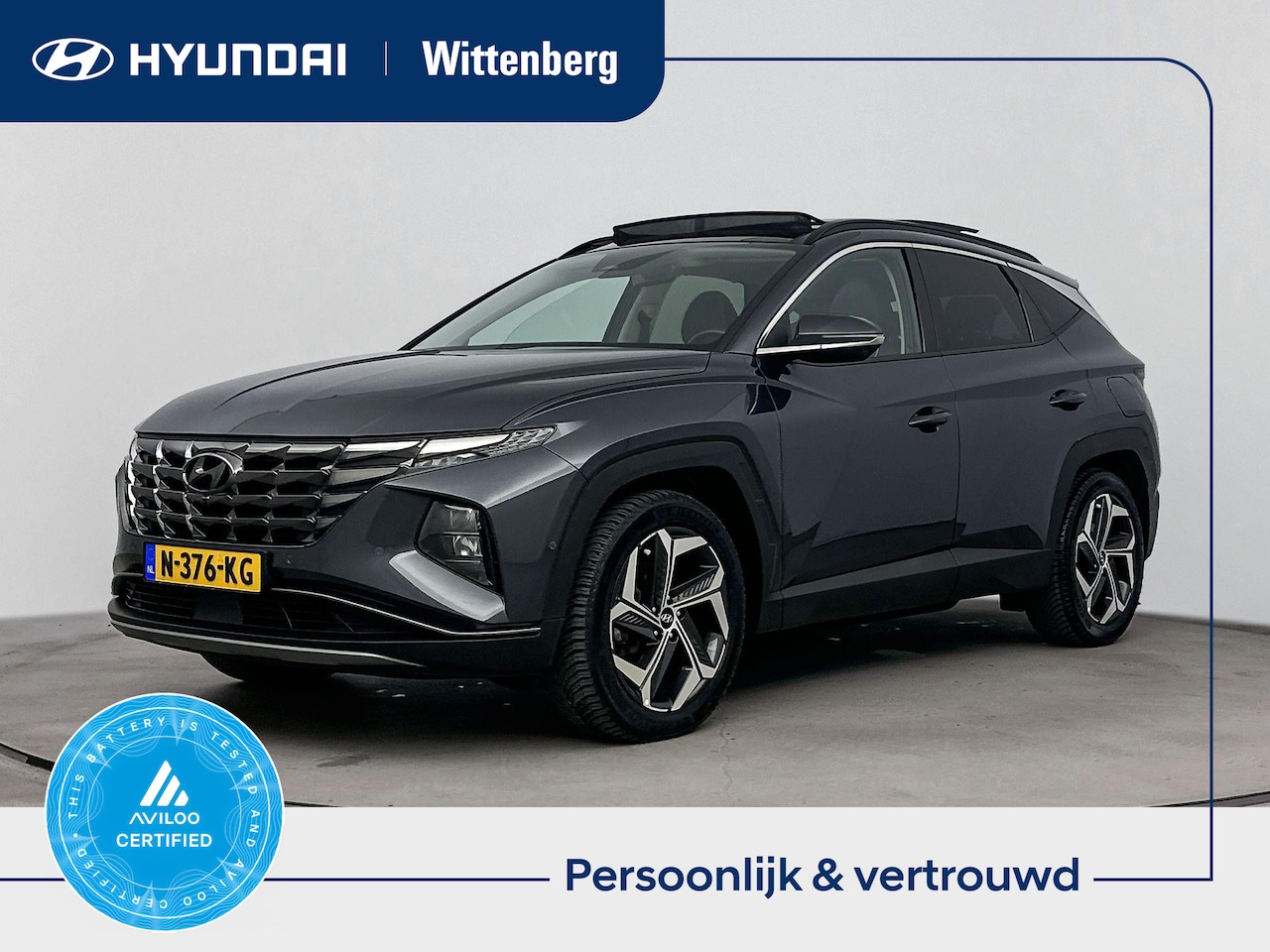 Hyundai Tucson - 1.6 T-GDI PHEV PREMIUM SKY 4WD | SoH 98% | OPEN DAK | LEDER | NAVI | CLIMA | CRUISE ADAPT. - AutoWereld.nl