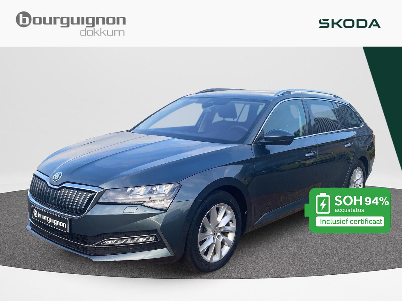 Skoda Superb Combi - 1.4 TSI iV Business Edition Plus | 218 pk | Trekhaak | ACC | DCC | Elek. klep | SOH 94% | - AutoWereld.nl