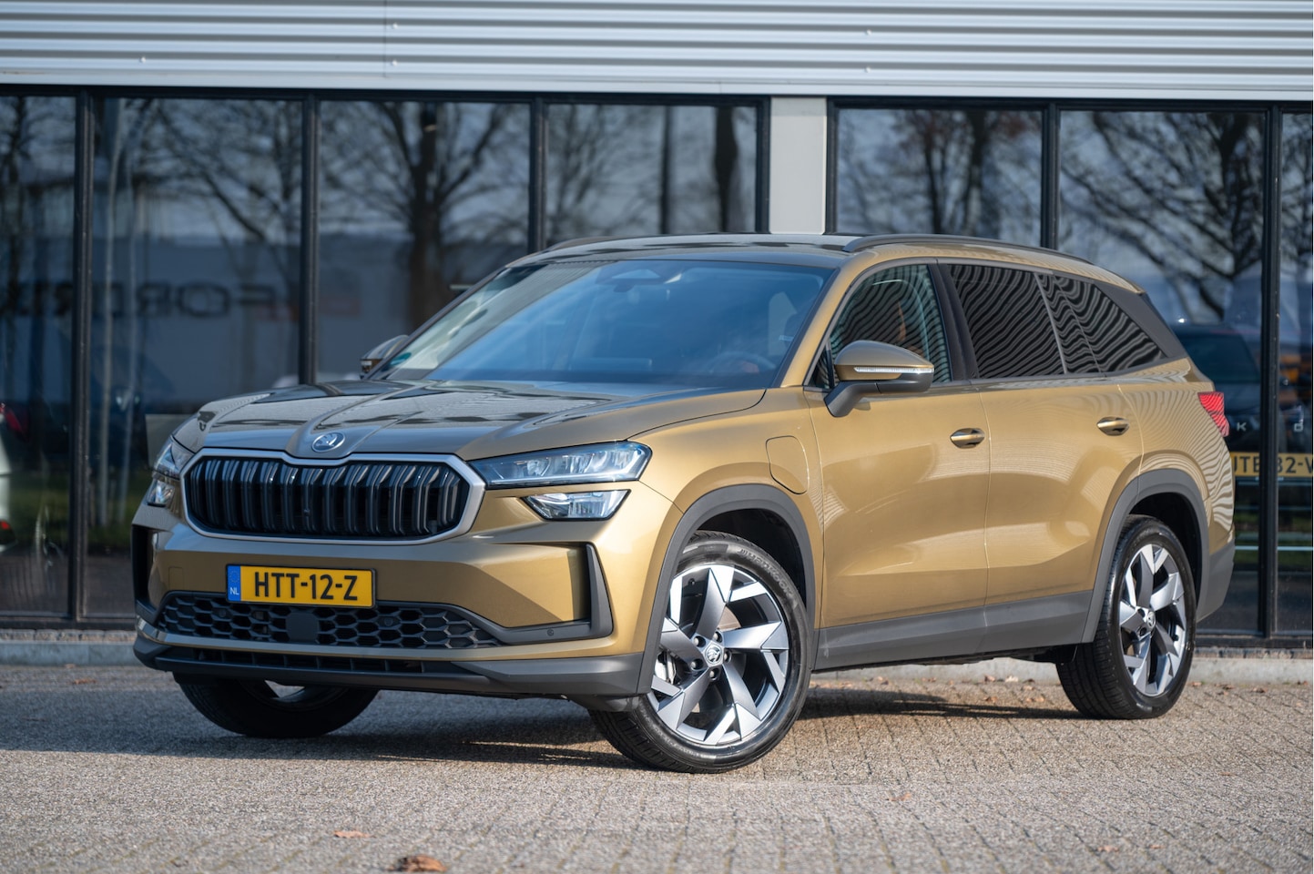 Skoda Kodiaq - 1.5 TSI PHEV Business Edition | Trekhaak | Cognac Leder | 19" | Camera | ACC | - AutoWereld.nl