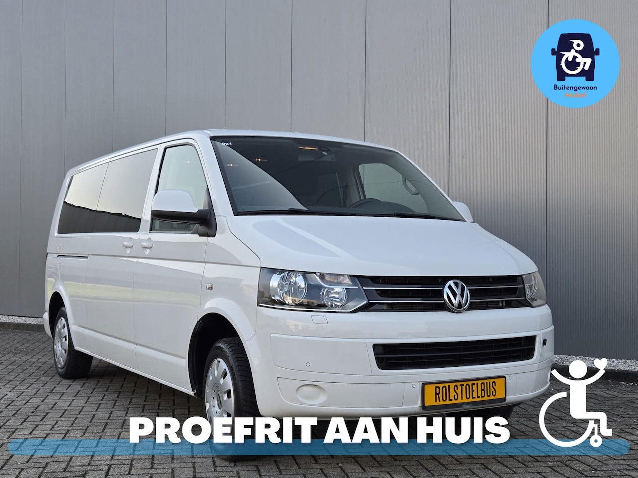 Volkswagen Transporter Caravelle - 2.0 TDI L1H1 | Rolstoelbus | Airco | Meerijder voorin - AutoWereld.nl