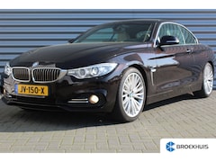 BMW 4-serie Cabrio - 420i 183PK LUXURY LINE AUTOMAAT / NAVI / LEDER / FULL-LED / CLIMA / 19" LMV / KEYLESS / OR