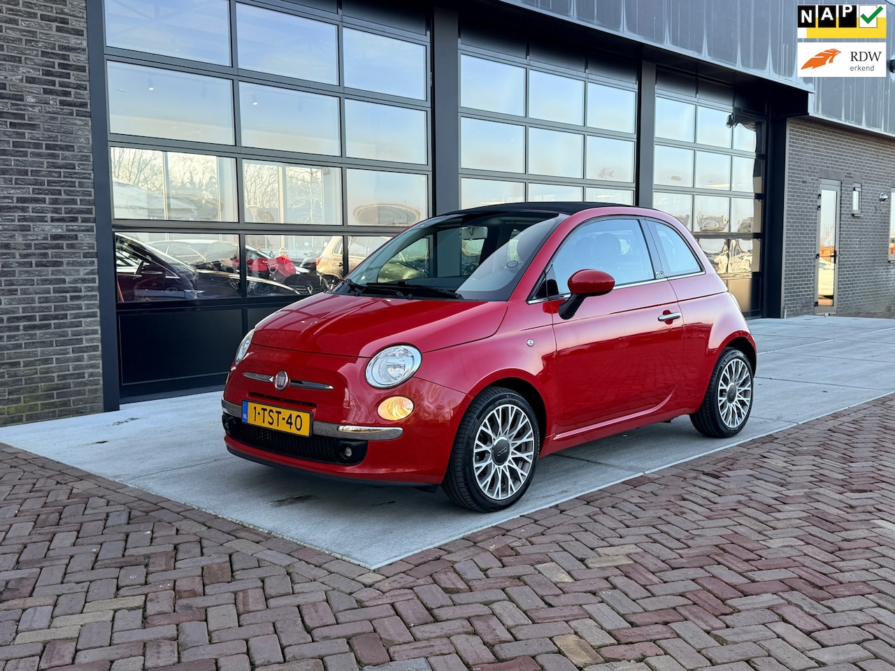 Fiat 500 C - 0.9 TwinAir Turbo Lounge | Cabrio | 28.000 KM! | Airco | NAP | - AutoWereld.nl