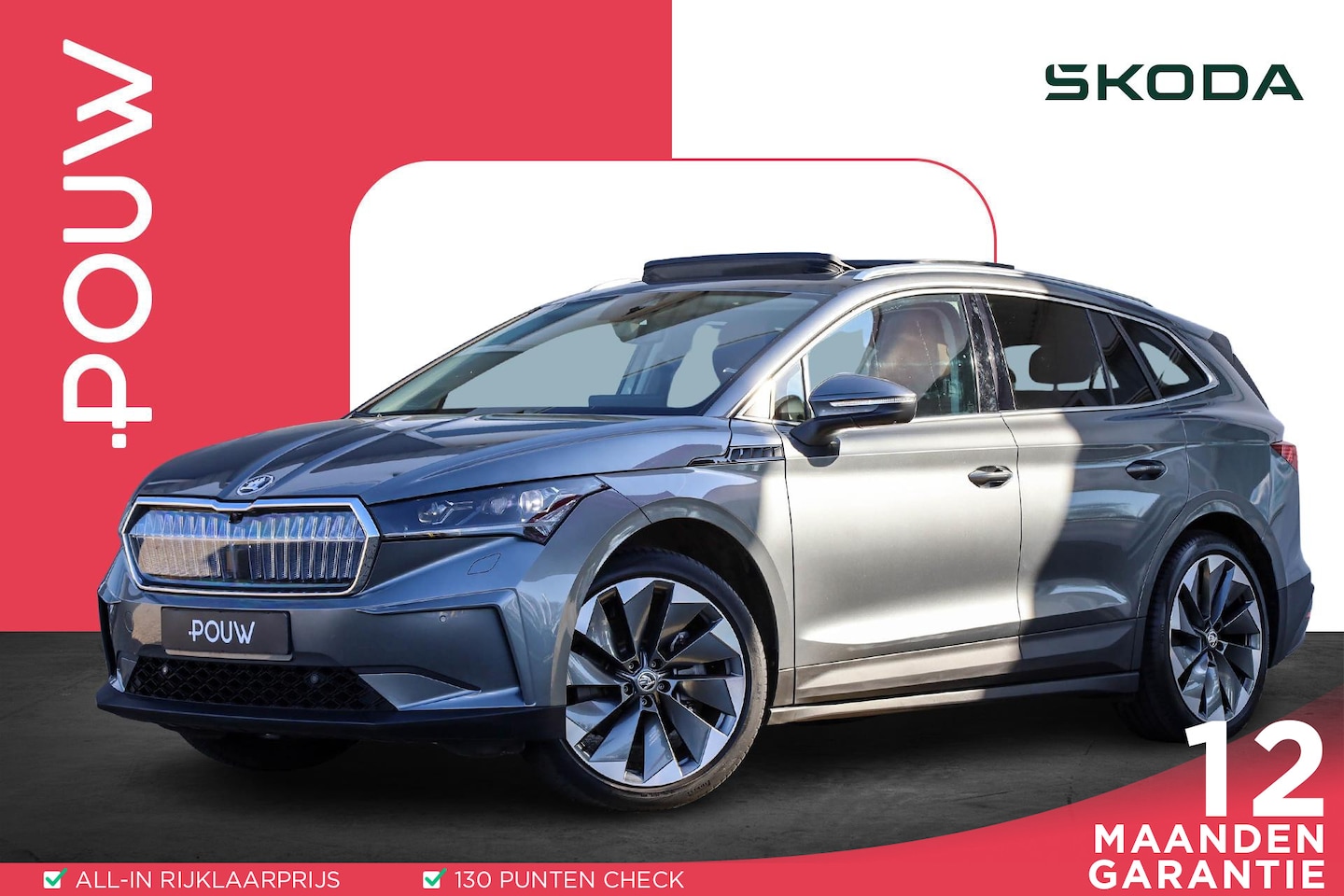 Skoda Enyaq iV - 80 204pk | Panoramadak | Leder | Zwenkbare trekhaak - AutoWereld.nl