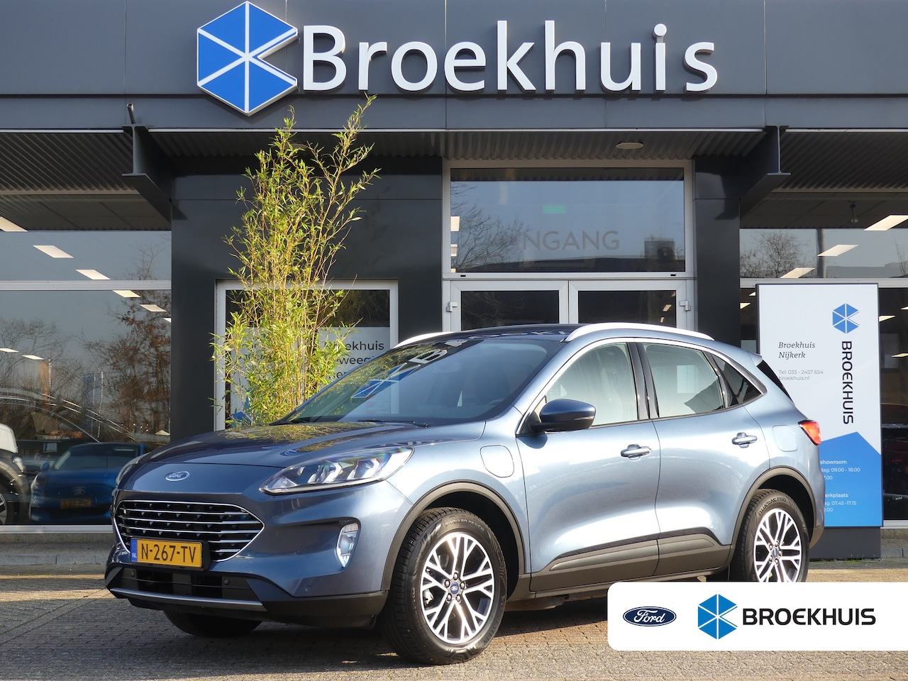Ford Kuga - 2.5 PHEV 225PK Titanium | TREKHAAK | STOEL+STUUR+VOORRUITVERWARMING | 18'' LMV | CAMERA | - AutoWereld.nl