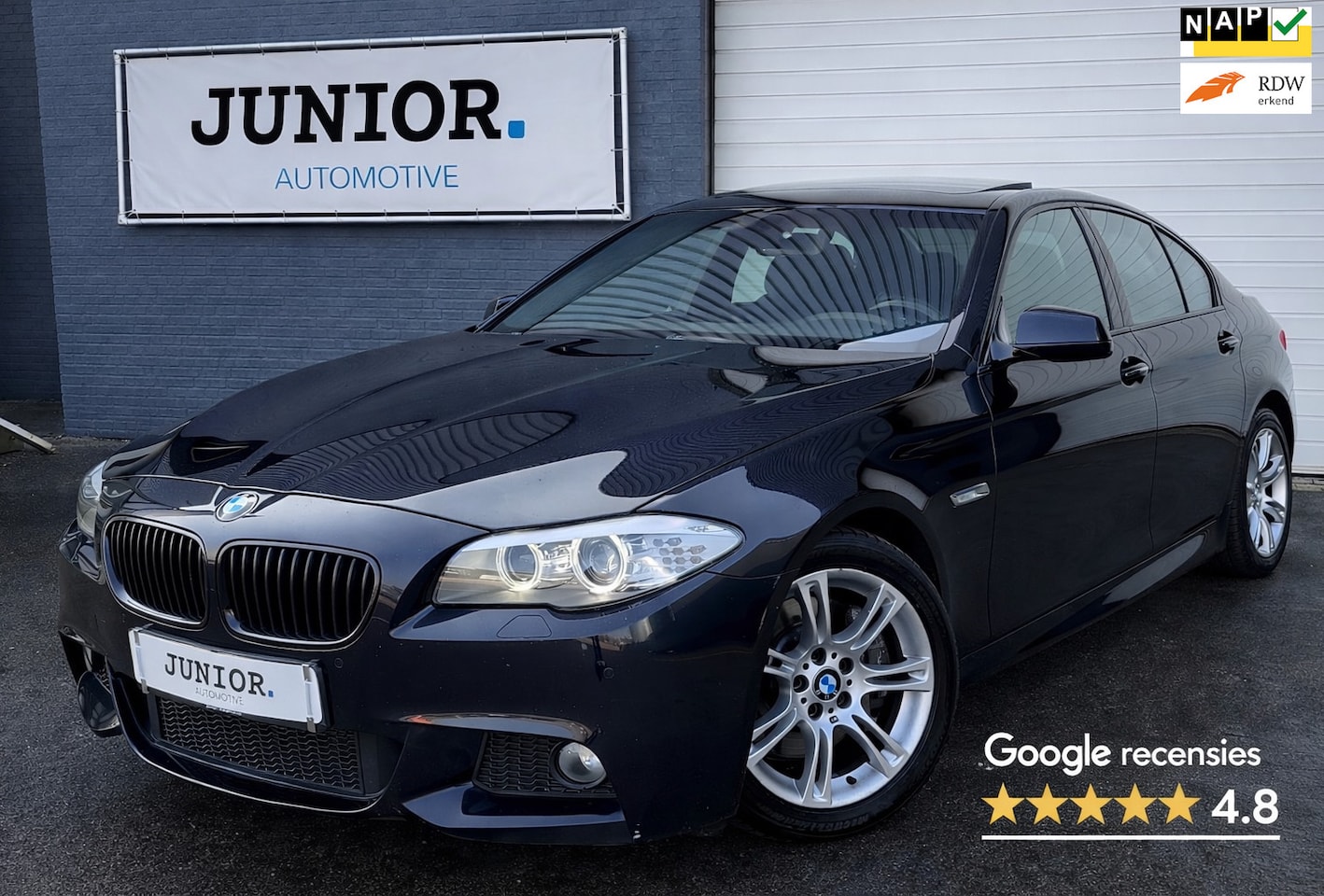 BMW 5-serie - 528i High Executive M-PAKKET/PANO/LEDER/MEMORYORGNL - AutoWereld.nl