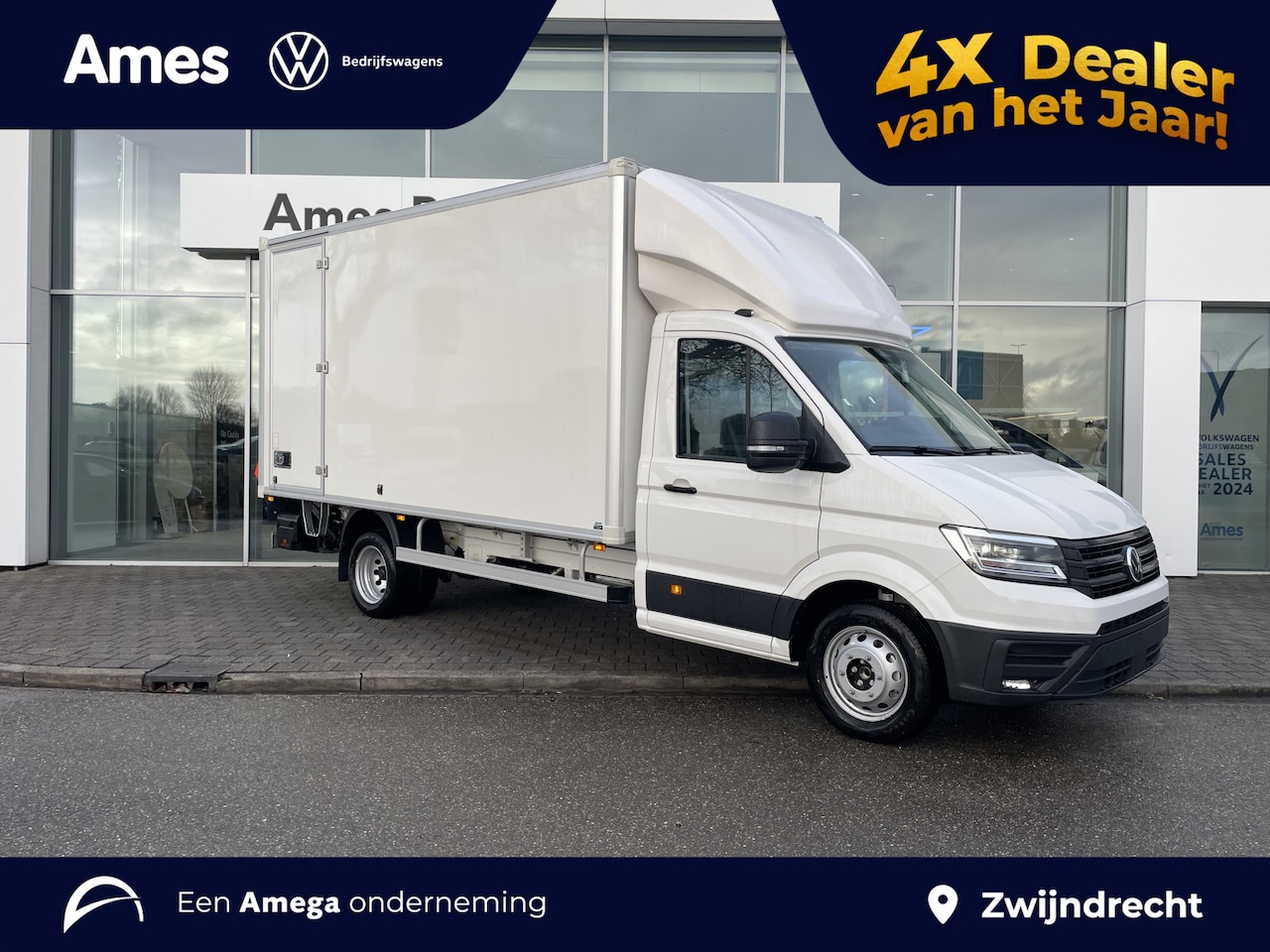 Volkswagen Crafter - 5t L4 DL 164PK Bakwagen Highline Automaat | 3 zits | Ergo comfort stoel | Navigatie | C ri - AutoWereld.nl