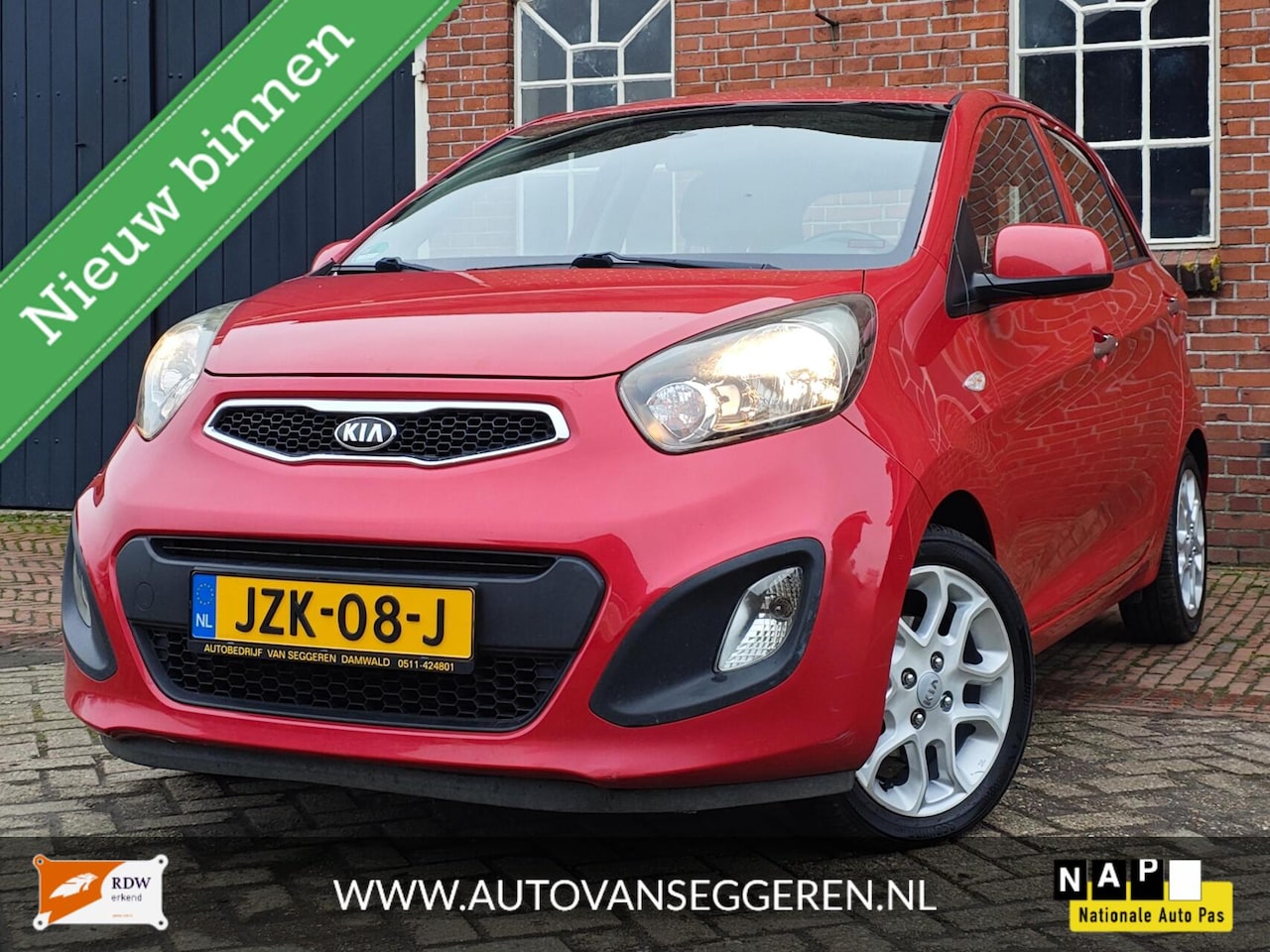 Kia Picanto - 1.0 CVVT ISG Comfort Pack - Garantie/APK/Airco - AutoWereld.nl