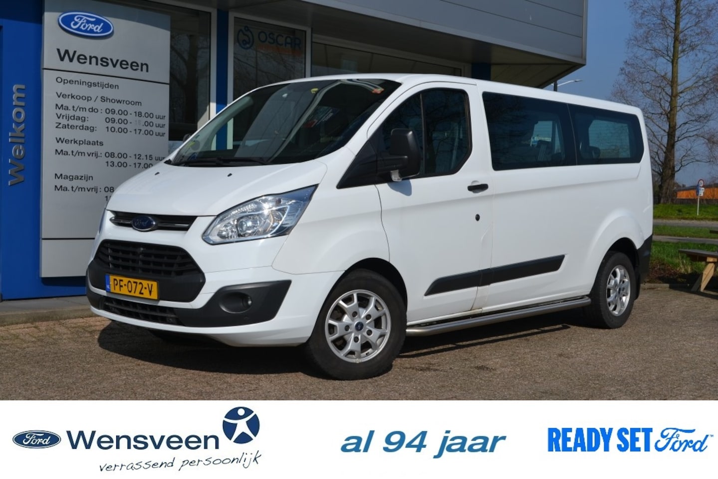 Ford Transit Custom - 2.0 TDci 105pk 310L2H1 Kombi E6 | 9 persoons uitvoering - AutoWereld.nl
