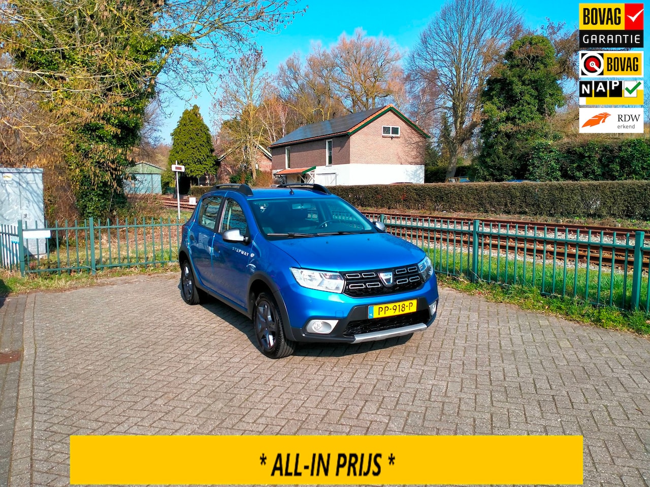 Dacia Sandero Stepway - 0.9 TCe SL airco navi ALLINPRIJS - AutoWereld.nl