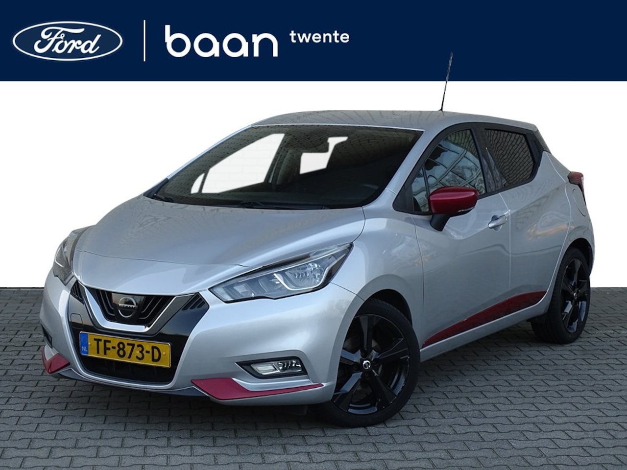 Nissan Micra - 0.9 IG-T N-Connecta | N-Line | Silver met rood accenten | Camera | Pdc | Navigatie | Priva - AutoWereld.nl