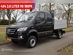 Mercedes-Benz Sprinter - 319 3.0 V6 190pk 4x4 Aut. DC AWD ZG3 Low Gearing DubCab Airco Open Laadbak