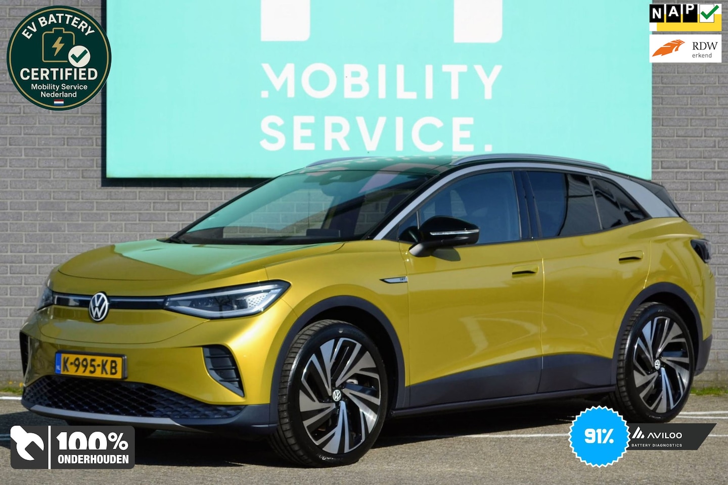 Volkswagen ID.4 - Max 77 kWh SOH91% Style Pano CarPlay LED - AutoWereld.nl