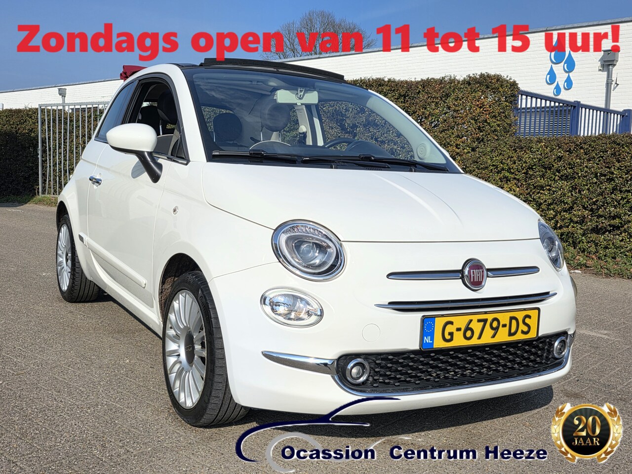 Fiat 500 C - 1.2 AUTOMAAT! Lm Velgen! Carplay! APK 6-2027! Zondag OPEN! - AutoWereld.nl