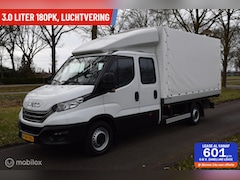 Iveco Daily - 35S18D 3.0 180pk DubCab Open Laadbak met huif wb410 DC