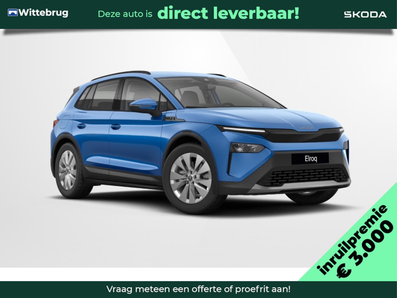 Skoda Elroq - 50 Selection PRIVATE LEASE vanaf 449 pm! Camera / Sensoren / Wireless Smartlink / Navigati - AutoWereld.nl