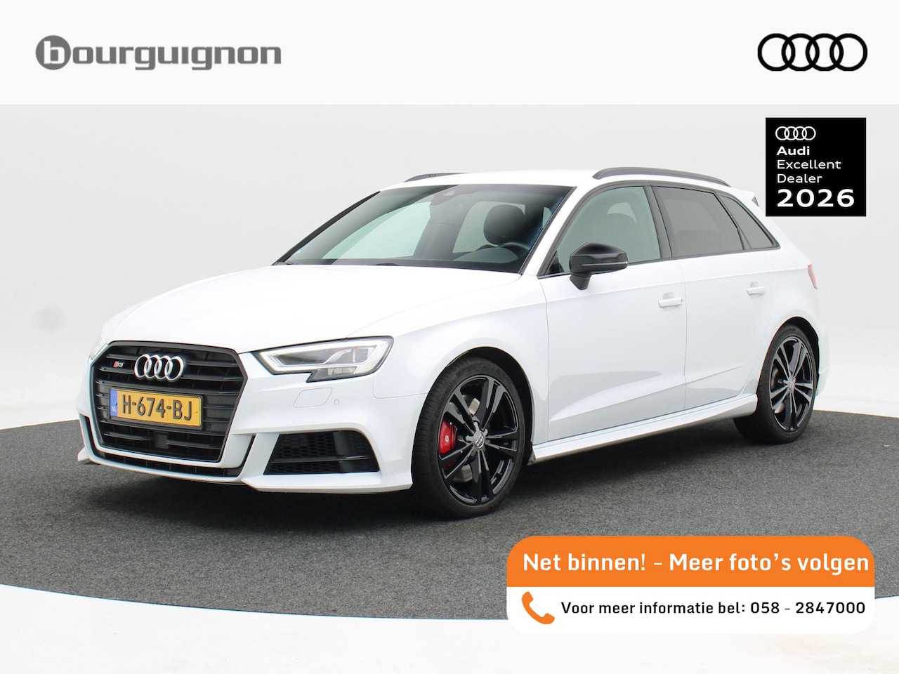 Audi S3 - Sportback 2.0 TFSi 301 Pk Automaat quattro | Stoelverwarming | Bang & Olfusen | Adaptive C - AutoWereld.nl