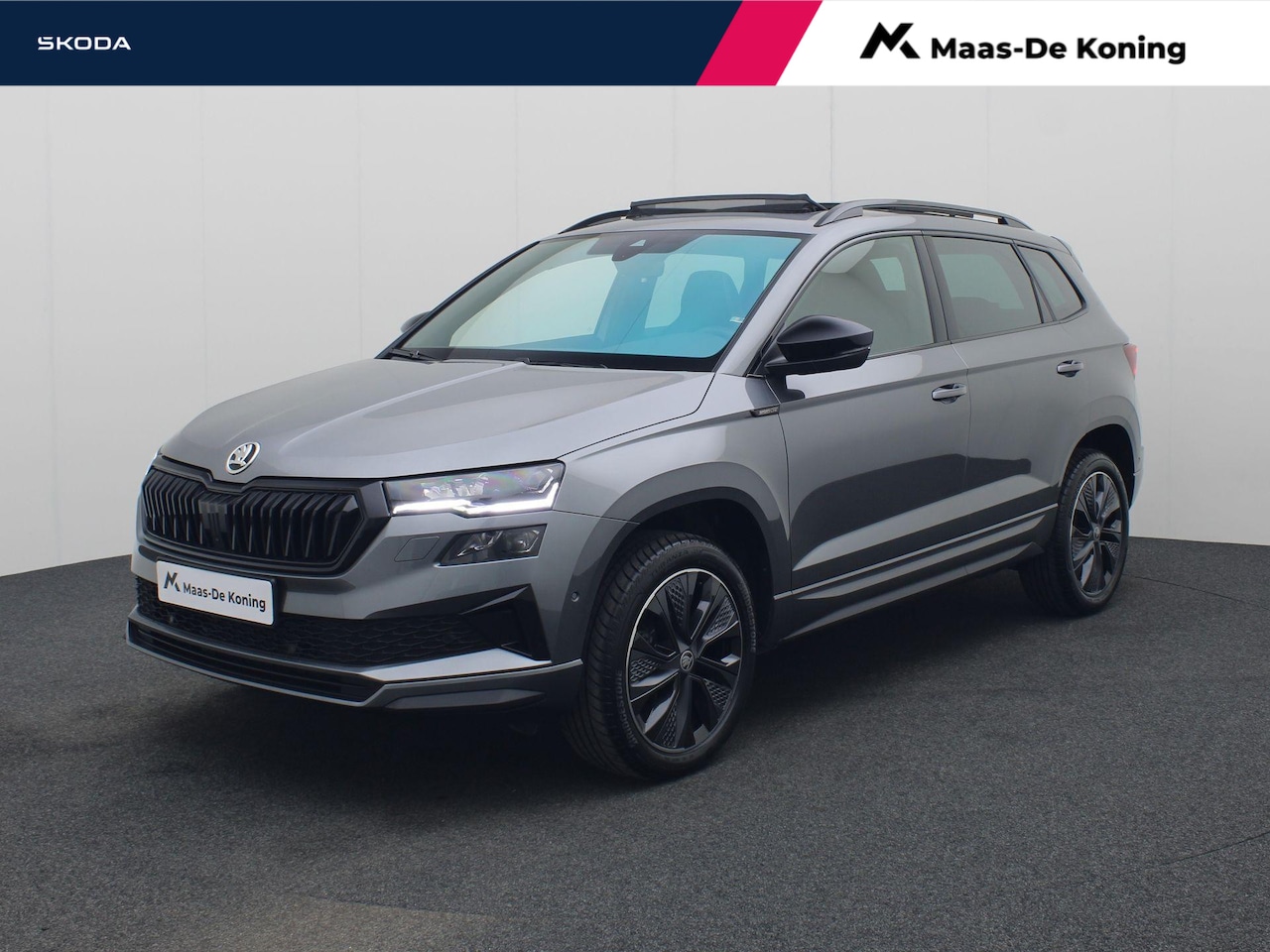 Skoda Karoq - 1.5TSI/150PK ACT Sportline DSG · Panoramadak · 360°Camera + Parkeersensoren · Navigatie · - AutoWereld.nl