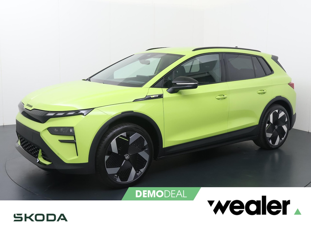 Skoda Elroq - 85X RS 340 PK 4X4 | Mamba Green | Trekhaak | Rondomzicht camera | 21" lichtmetalen velgen - AutoWereld.nl