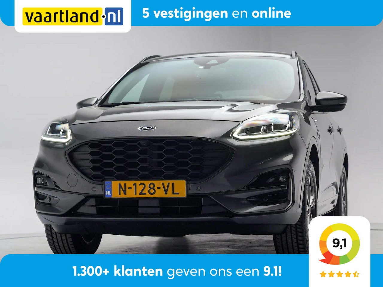Ford Kuga - 2.5 PHEV Vignale Aut. [ Trekhaak LED Half-Leder B&O Navi Camera ] - AutoWereld.nl
