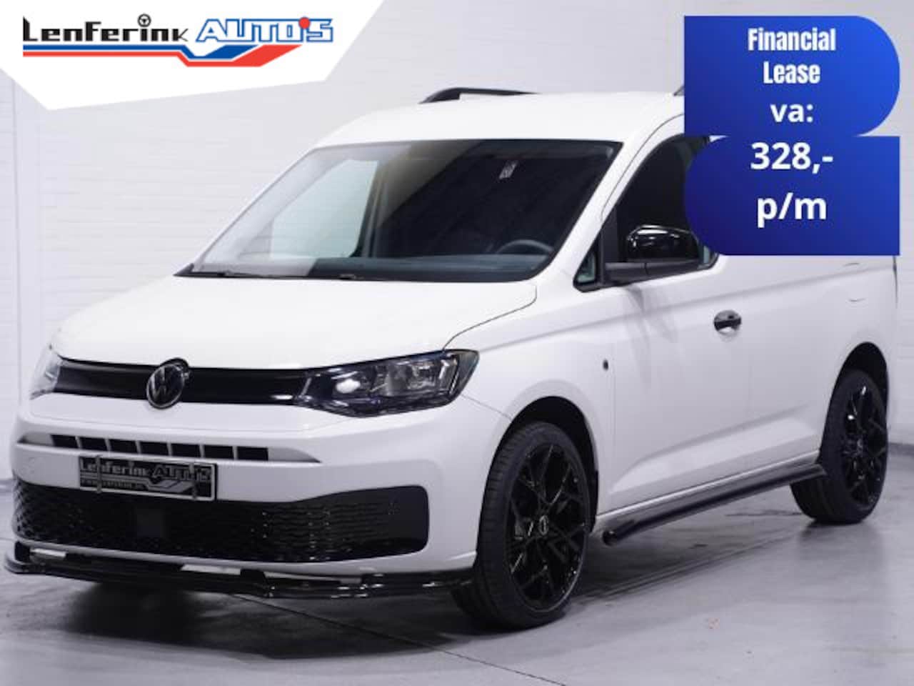 Volkswagen Caddy - 1.5 TSI 115 pk BENZINE Black&White Edition 19" LMV, Spoilers V+A, Airco, Bumpers in Kleur, - AutoWereld.nl