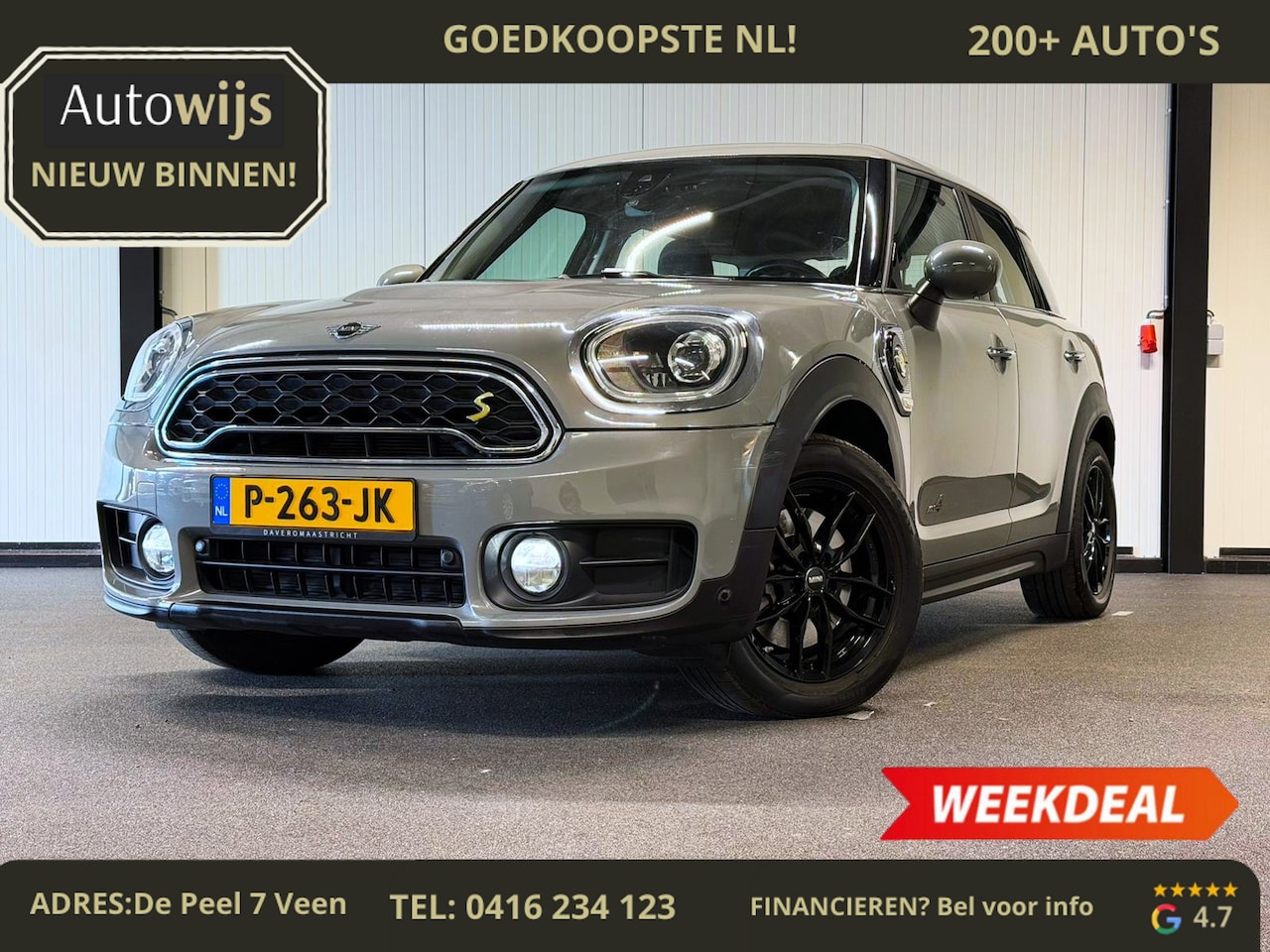 MINI Countryman - Mini 1.5 Cooper S E ALL4 Pepper|NAVI|PDC|LED|STOELVERW - AutoWereld.nl