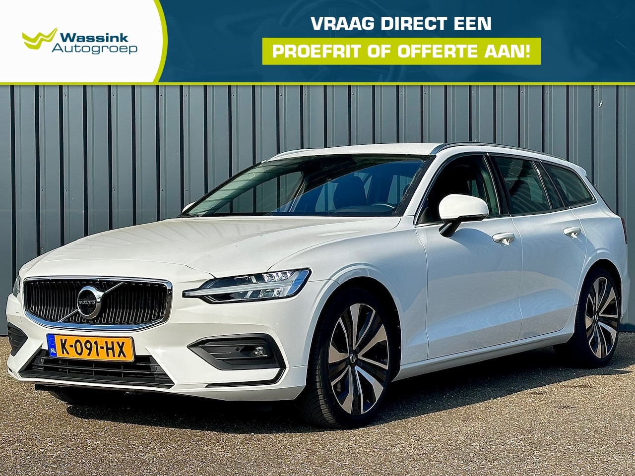 Volvo V60 - B3 163pk Geartronic Mild Hybrid Business Pro I Trekhaak Elektr. 1800KG I Achterklep Elektr - AutoWereld.nl