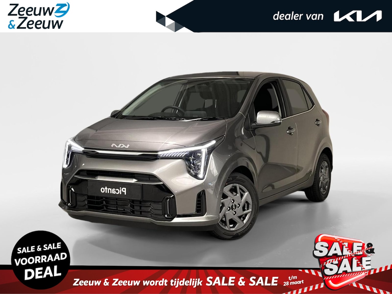 Kia Picanto - 1.0 GDI DynamicPlusLine | bel voor info | Elektrisch inklapbare buitenspiegels | 14" licht - AutoWereld.nl
