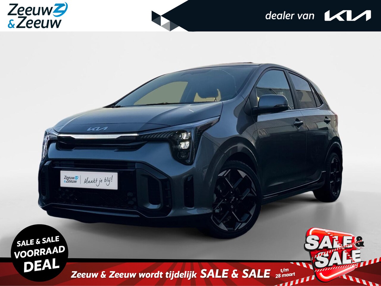 Kia Picanto - 1.0 GDi GT-Line | bel voor info | Zwarte GT-Line bekleding | NU MET € 1.500,- Inruilpremie - AutoWereld.nl
