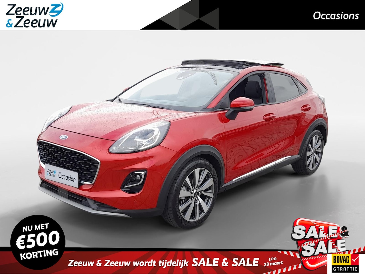 Ford Puma - 1.0 EcoBoost Hybrid Titanium X First Edition 1e Eigenaar | Metallic lak | Schuif/kanteldak - AutoWereld.nl