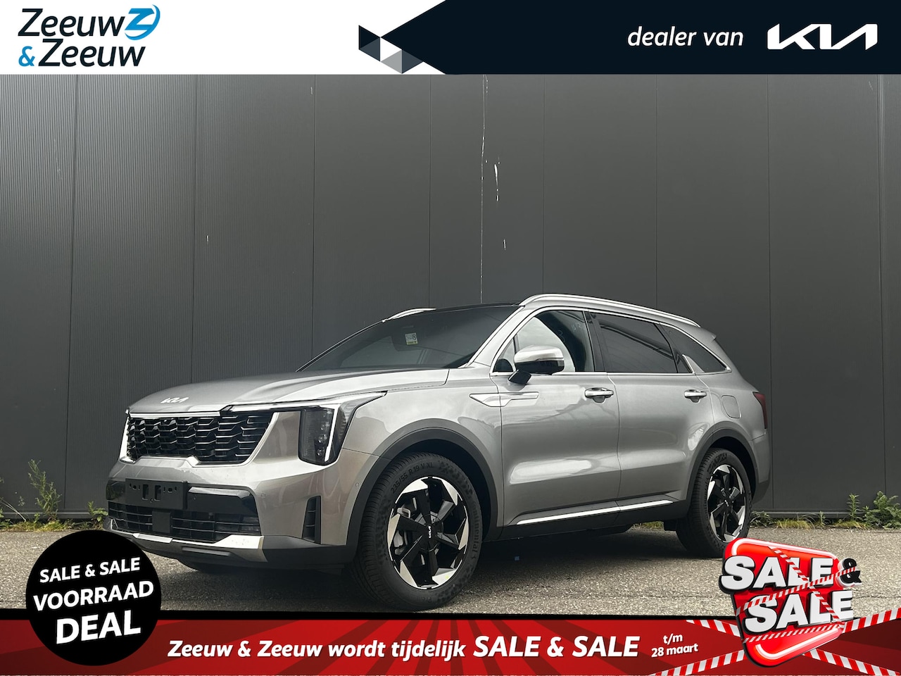 Kia Sorento - 1.6 T-GDi Plug-in Hybrid 4WD DynamicPlusLine 7p. NU MET €3000,- inruilpremie | NIEUW TE BE - AutoWereld.nl