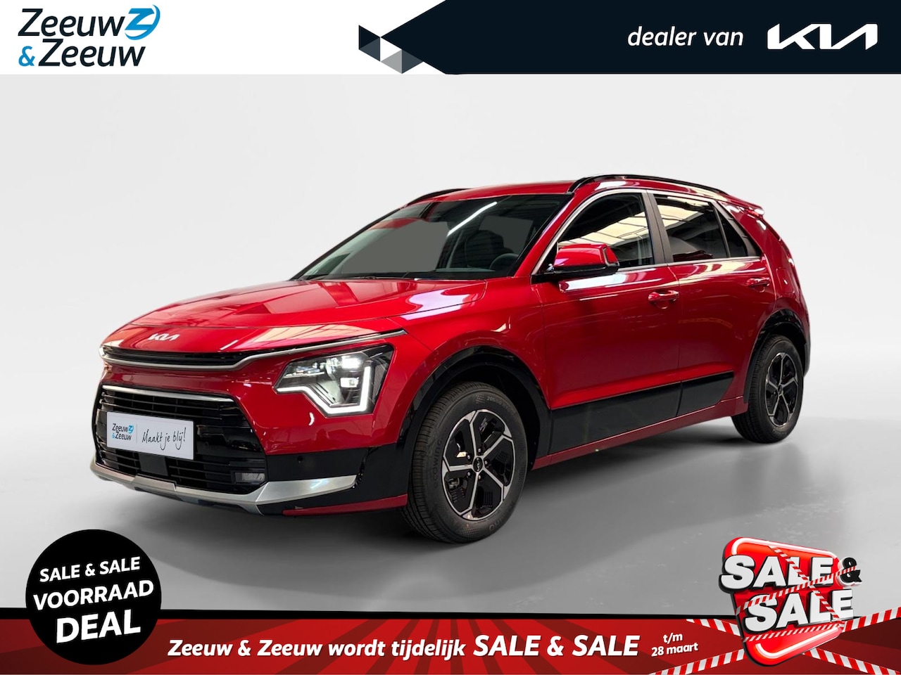 Kia Niro - 1.6 GDi Hybrid DynamicPlusLine | Enkele kleuren op voorraad bel voor info | Incl €3500,- i - AutoWereld.nl