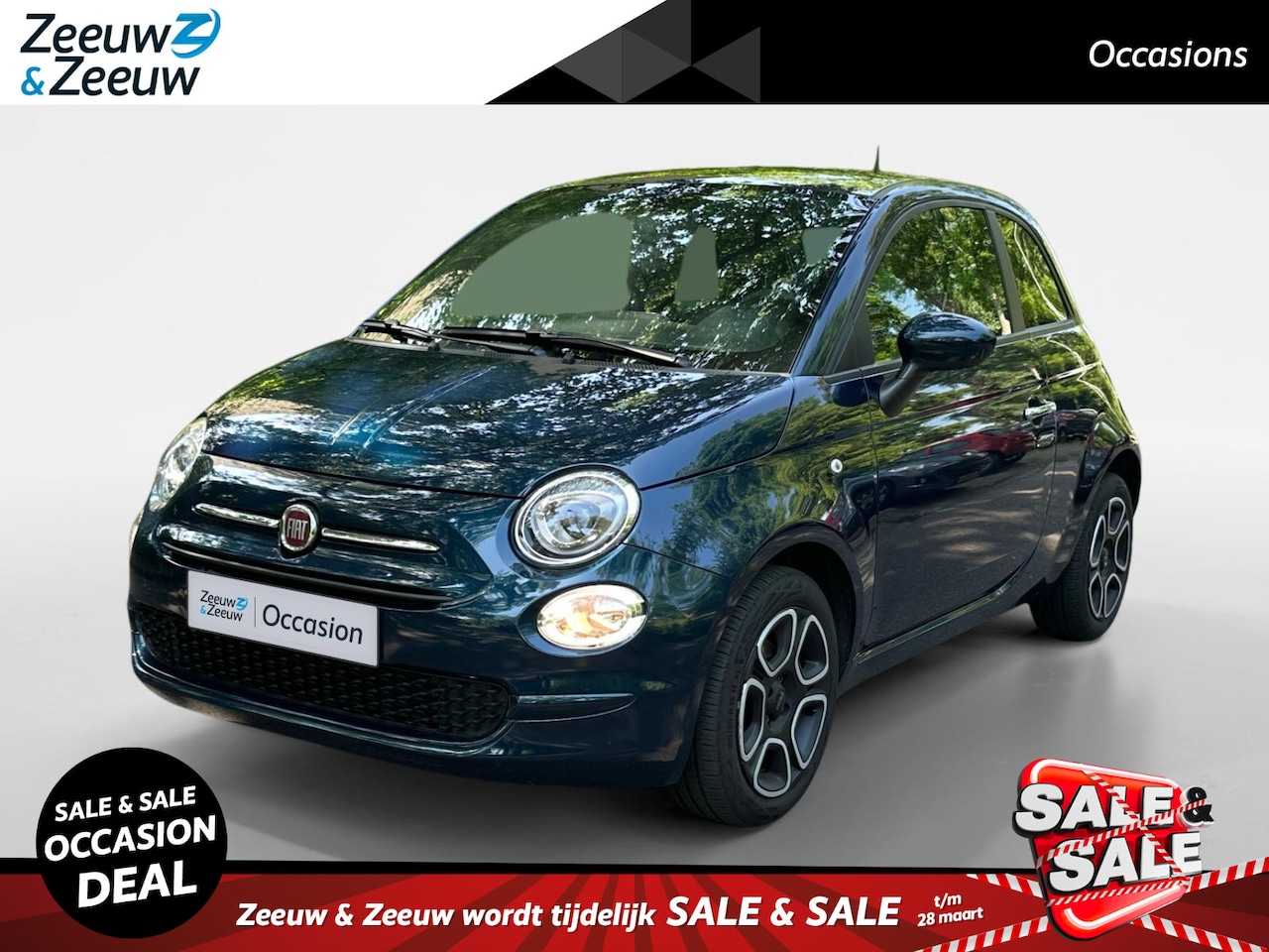 Fiat 500 - 1.0 Hybrid Club | airco | radio | telefoon | lichtmetalen velgen | - AutoWereld.nl