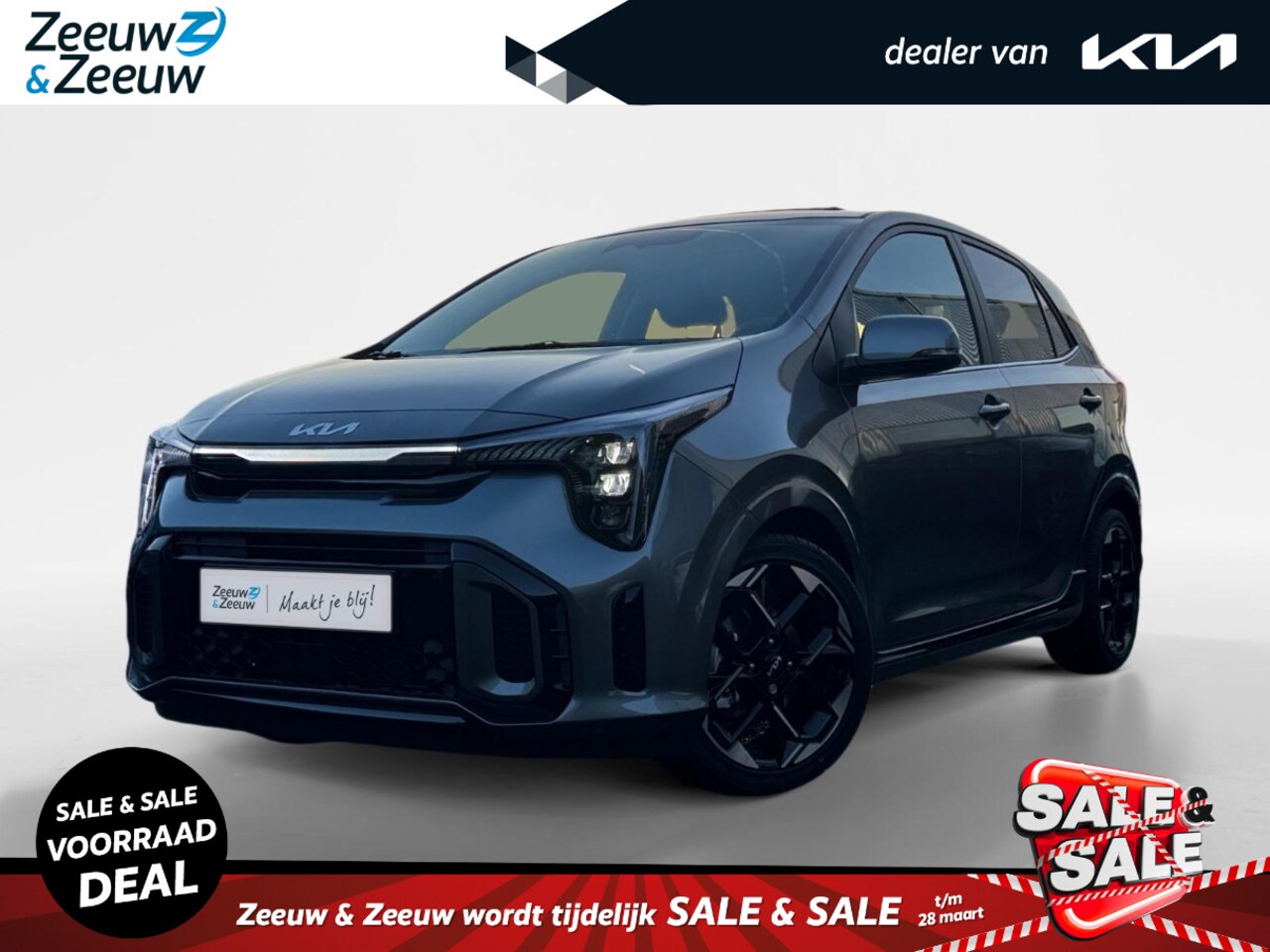 Kia Picanto - 1.0 GDi GT-Line | bel voor info | Zwarte GT-Line bekleding | NU MET € 1500,- Inruilpremie - AutoWereld.nl