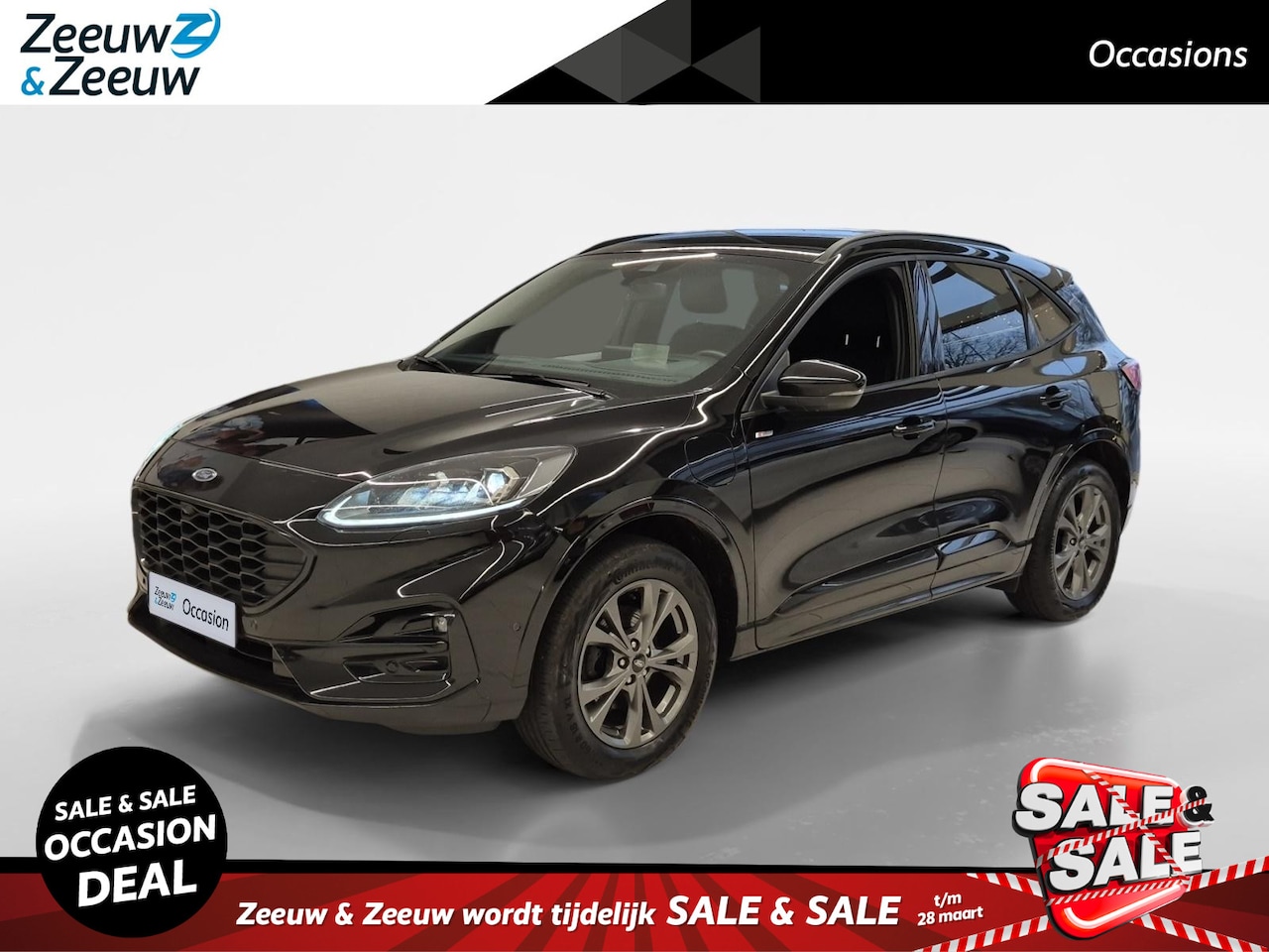 Ford Kuga - 2.5 PHEV ST-Line X | Climate Control | Cruise Control | Navigatie | Trekhaak | Half ledere - AutoWereld.nl