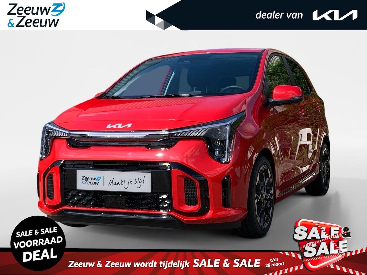 Kia Picanto - 1.0 GDI GT-Line | bel voor info | Zwarte GT-Line bekleding | NU MET € 1500,- Inruilpremie - AutoWereld.nl