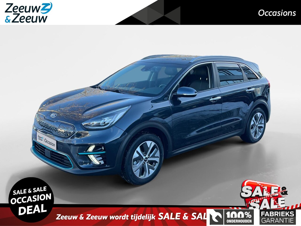 Kia e-Niro - DynamicPlusLine 64 kWh 100 % SOH | RESTERENDE FABRIEKSGARANTIE | NAVIGATIE | OPEN DAK | ST - AutoWereld.nl
