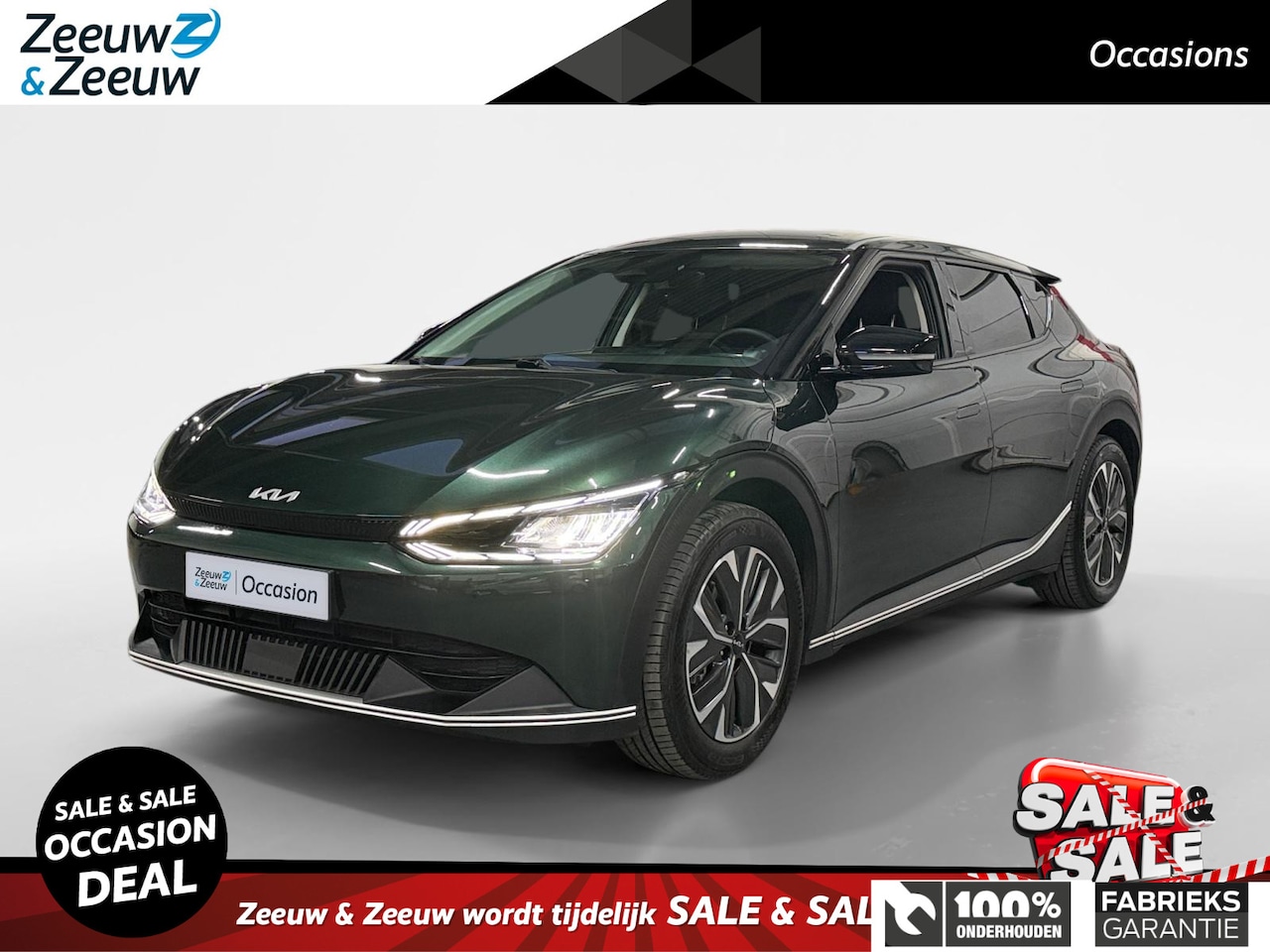 Kia EV6 - Air 58 kWh 100% SOH | UNIEKE KLEUR | TREKHAAK | RESTERENDE FABRIEKSGARANTIE | STOEL & STUU - AutoWereld.nl