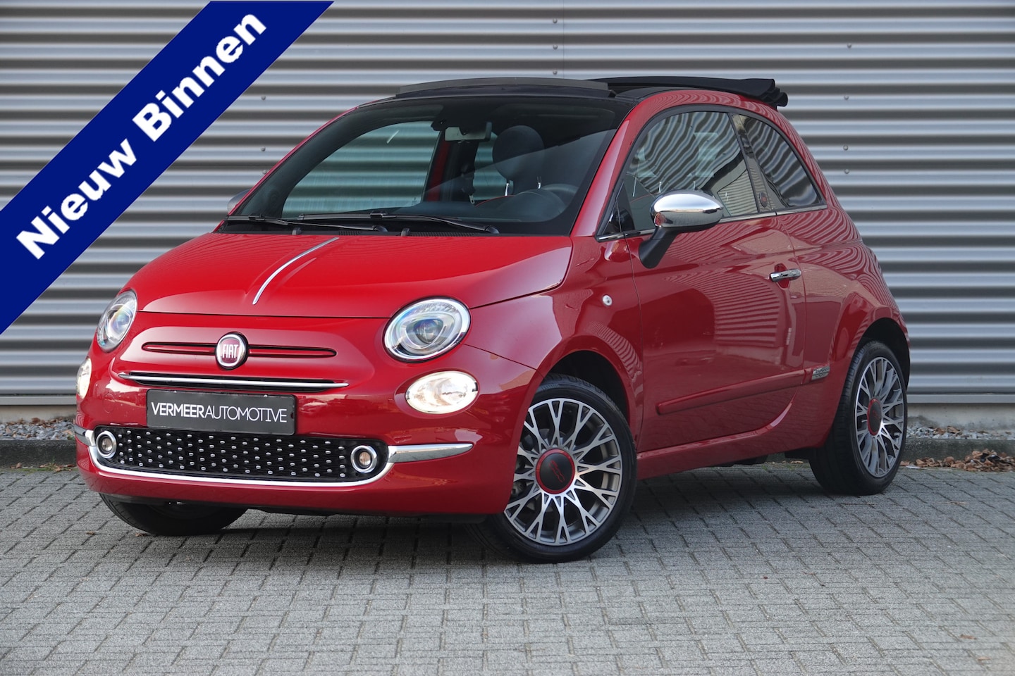 Fiat 500 C - 1.0 Hybrid RED | Carplay | Cruise | DAB | Airco | Navi | - AutoWereld.nl