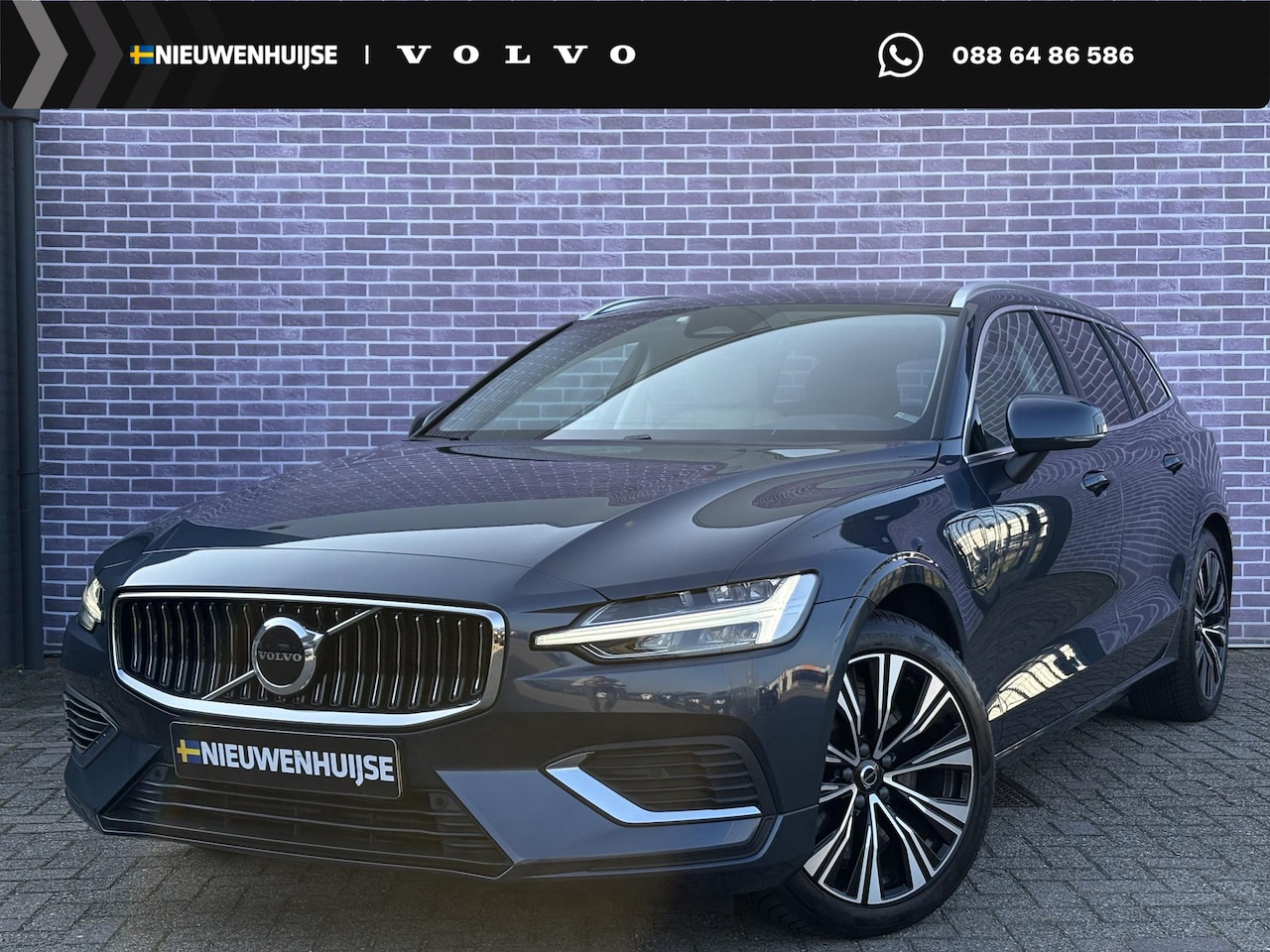 Volvo V60 - 2.0 T6 Plug-in hybrid AWD Plus Bright | Google auto | Harman/Kardon | Adaptieve cruise | M - AutoWereld.nl