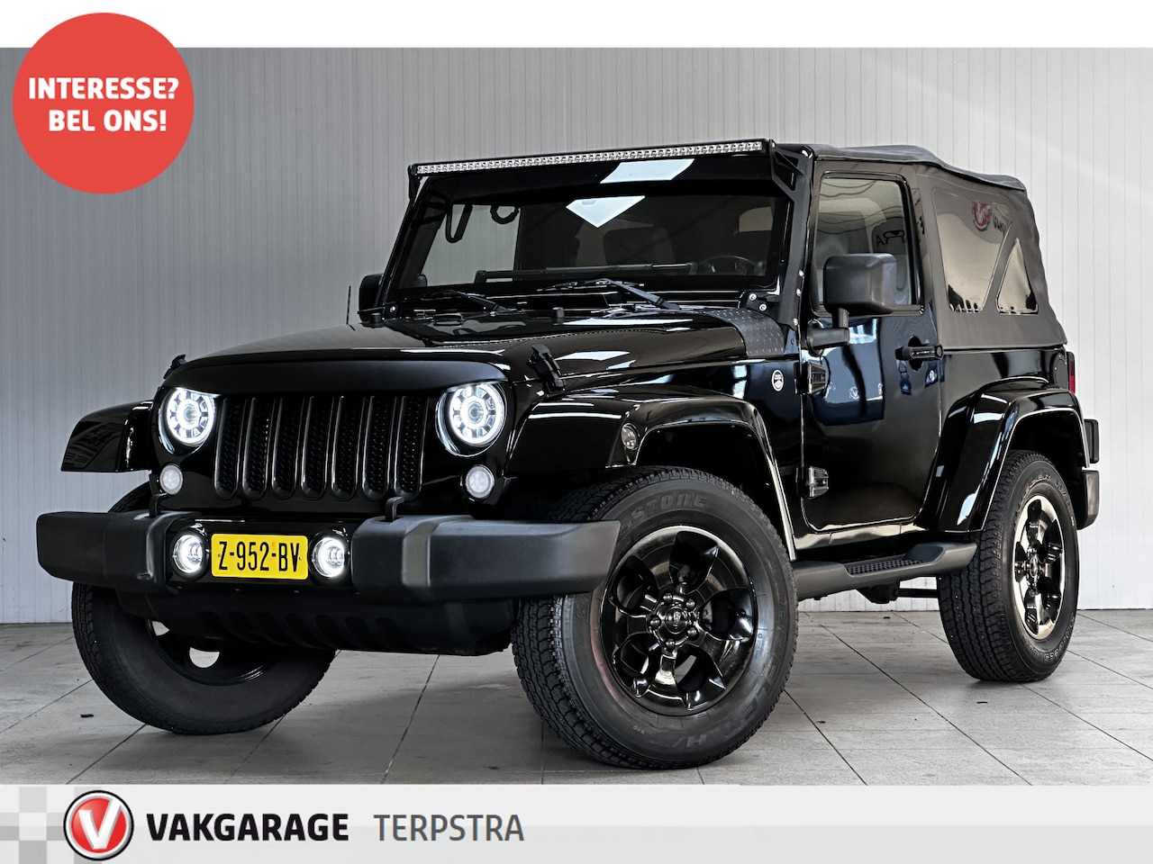 Jeep Wrangler - SAHARA/ Soft-Top!/ 200PK!/ 6-Cilinder/ 18''LMV/ Side-Steps/ Xenon/ LED Dagrijverl./ Airco! - AutoWereld.nl