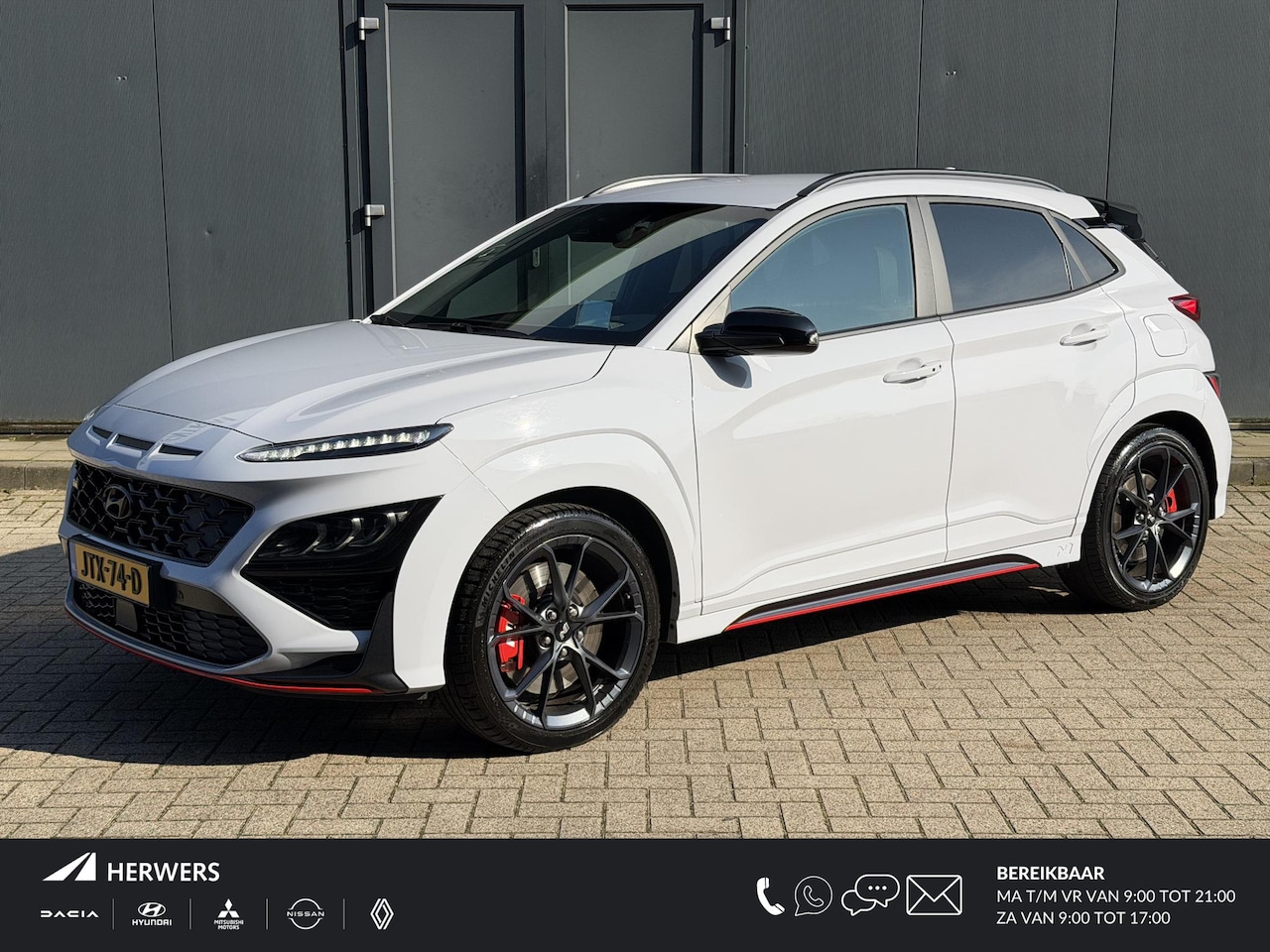 Hyundai Kona - 2.0 T-GDI N Performance 280pk DCT8 / Sonic Blue / Fabrieksgarantie tot 01-2027 / 1e Eigena - AutoWereld.nl
