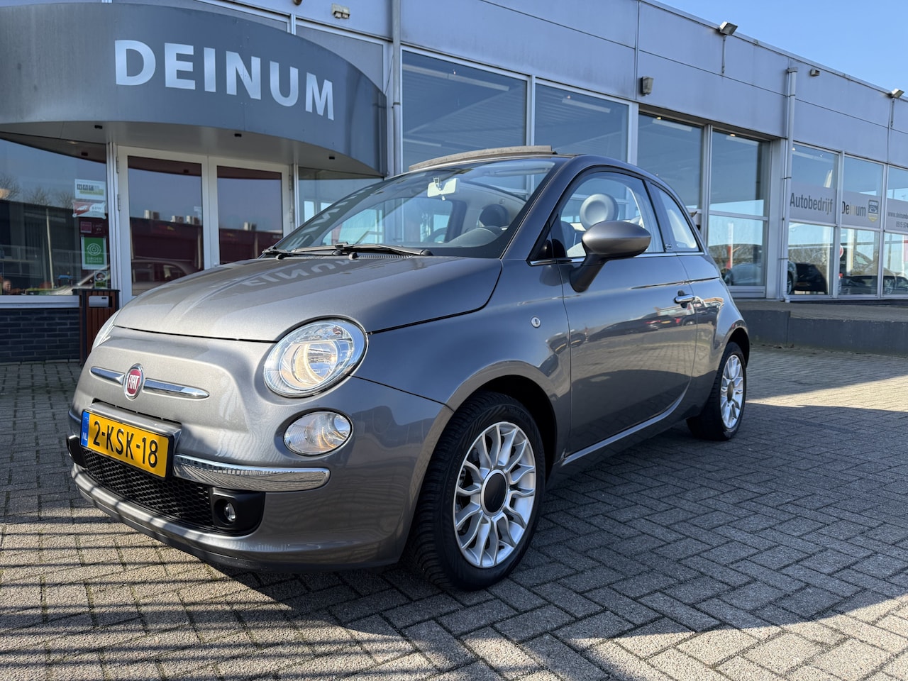 Fiat 500 - Cabrio "Automaat" 0.9 TwinAir Lounge Comf.intr. Airco, - AutoWereld.nl