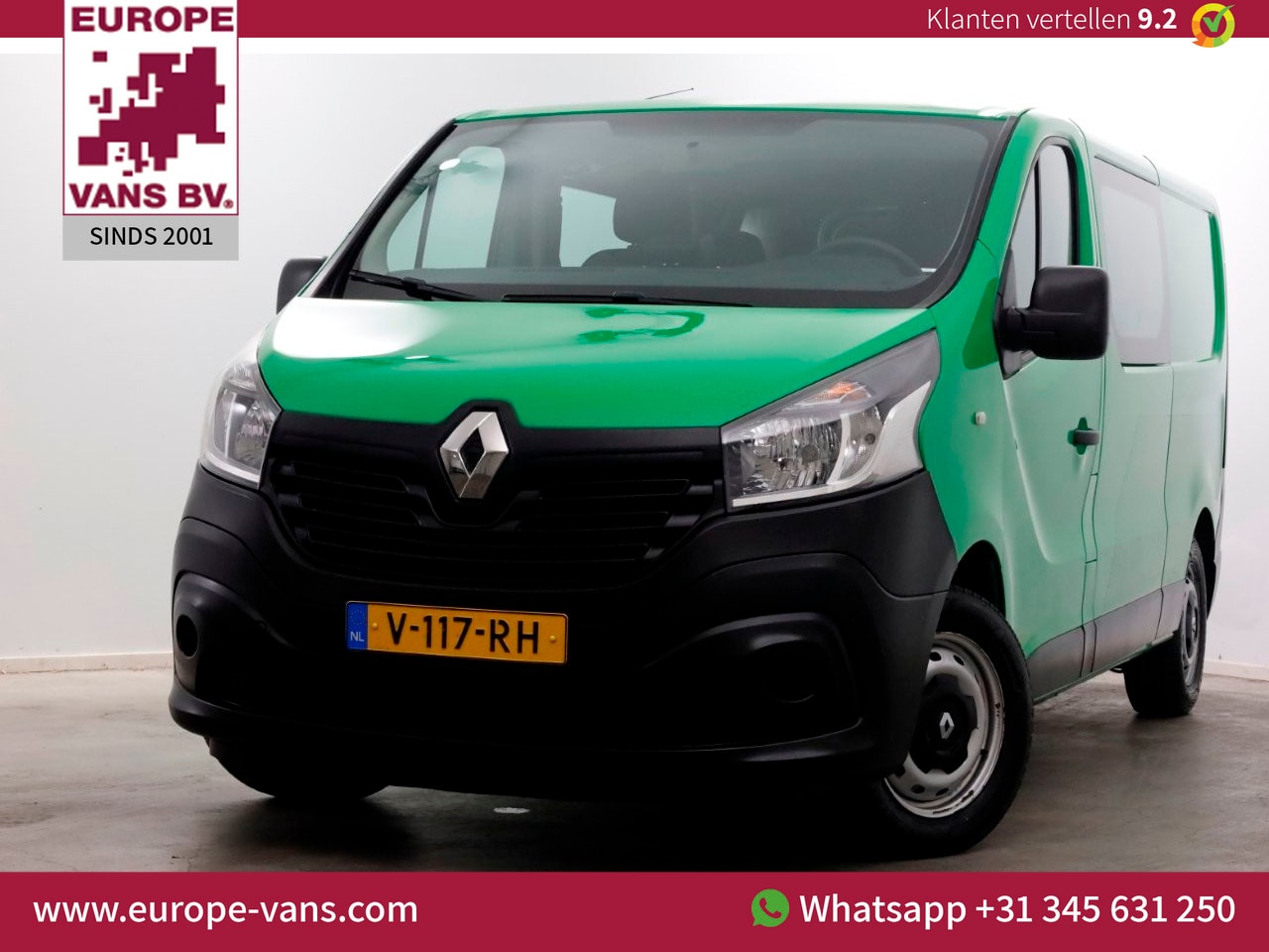 Renault Trafic - 1.6 dCi 125pk E6 L2H1 D.C. Comfort Airco/Navi/Camera 08-2018 - AutoWereld.nl