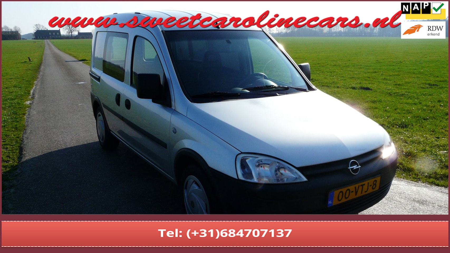 Opel Combo - 1.6-16V CNG Comfort 500 kg. 1.6-16V CNG Comfort 500 kg,Airco,Elec.pakket,Zijdeur,NIEUWSTAAT! - AutoWereld.nl