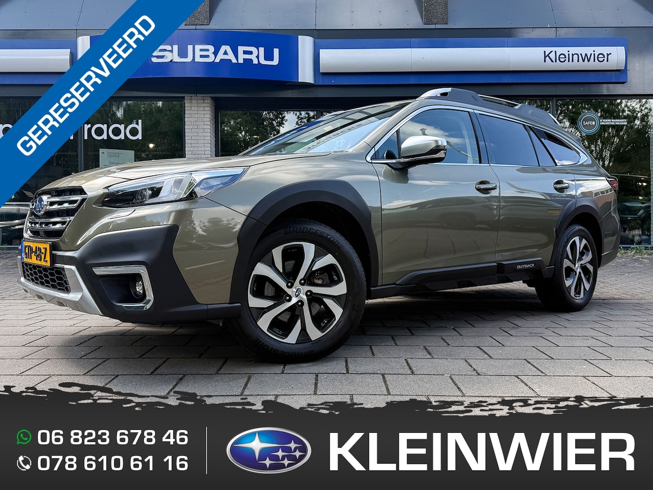 Subaru Outback - 2.5i 169PK AWD CVT Premium | Autumn Green Metallic | Zwart leder | 5 jaar fabrieks garanti - AutoWereld.nl