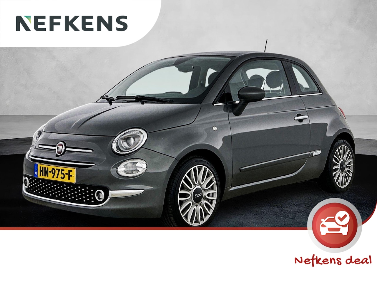 Fiat 500 - 0.9 Lounge 80pk Automaat | LAGE KM | Glazendak | Climate Control | Bluetooth | Cruise Cont - AutoWereld.nl