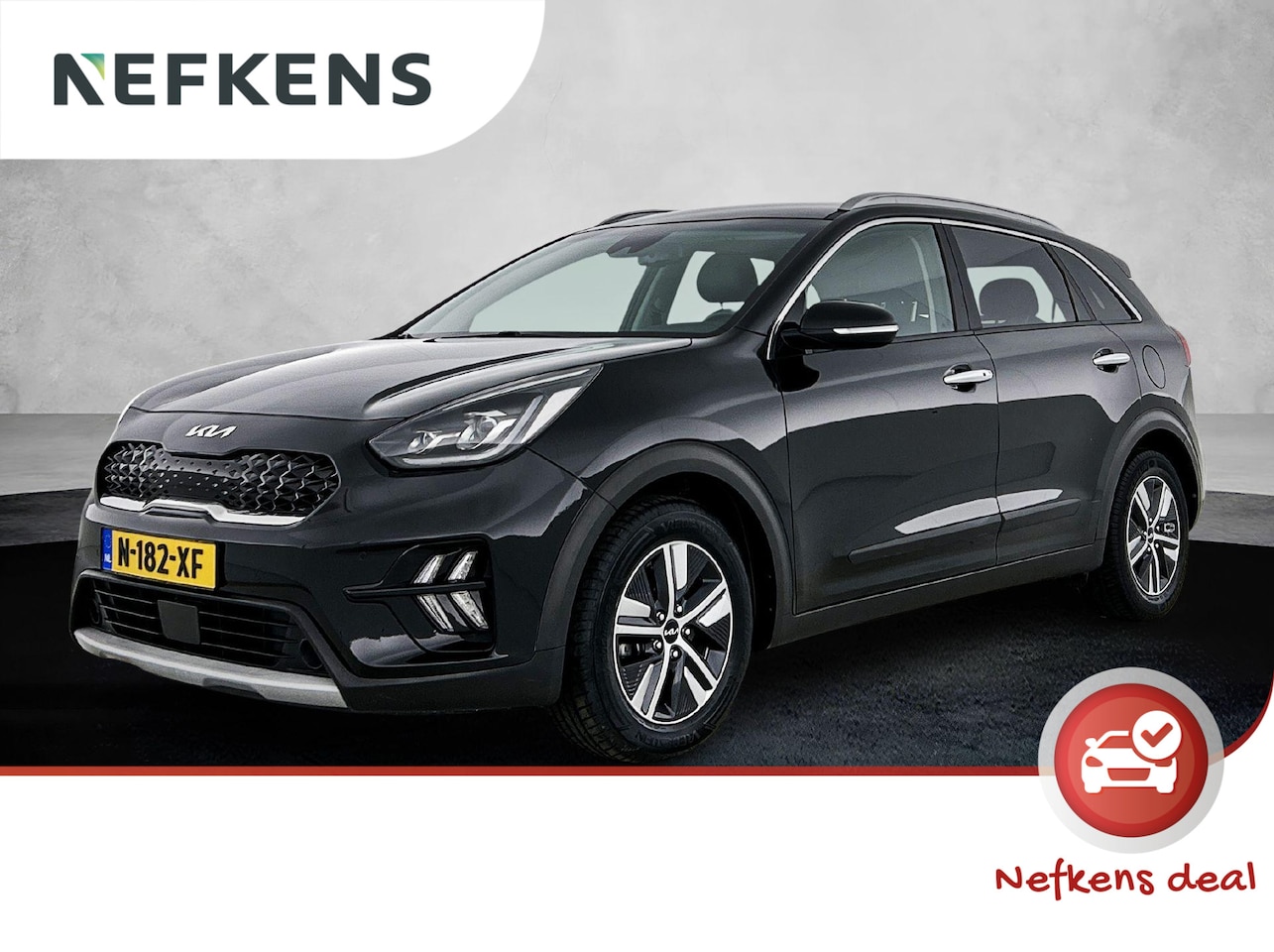 Kia Niro - 1.6 GDi Hybrid DynamicPlusLine | 1ste eigenaar | Stuur/stoelverwarming | LEER | Dodehoekde - AutoWereld.nl