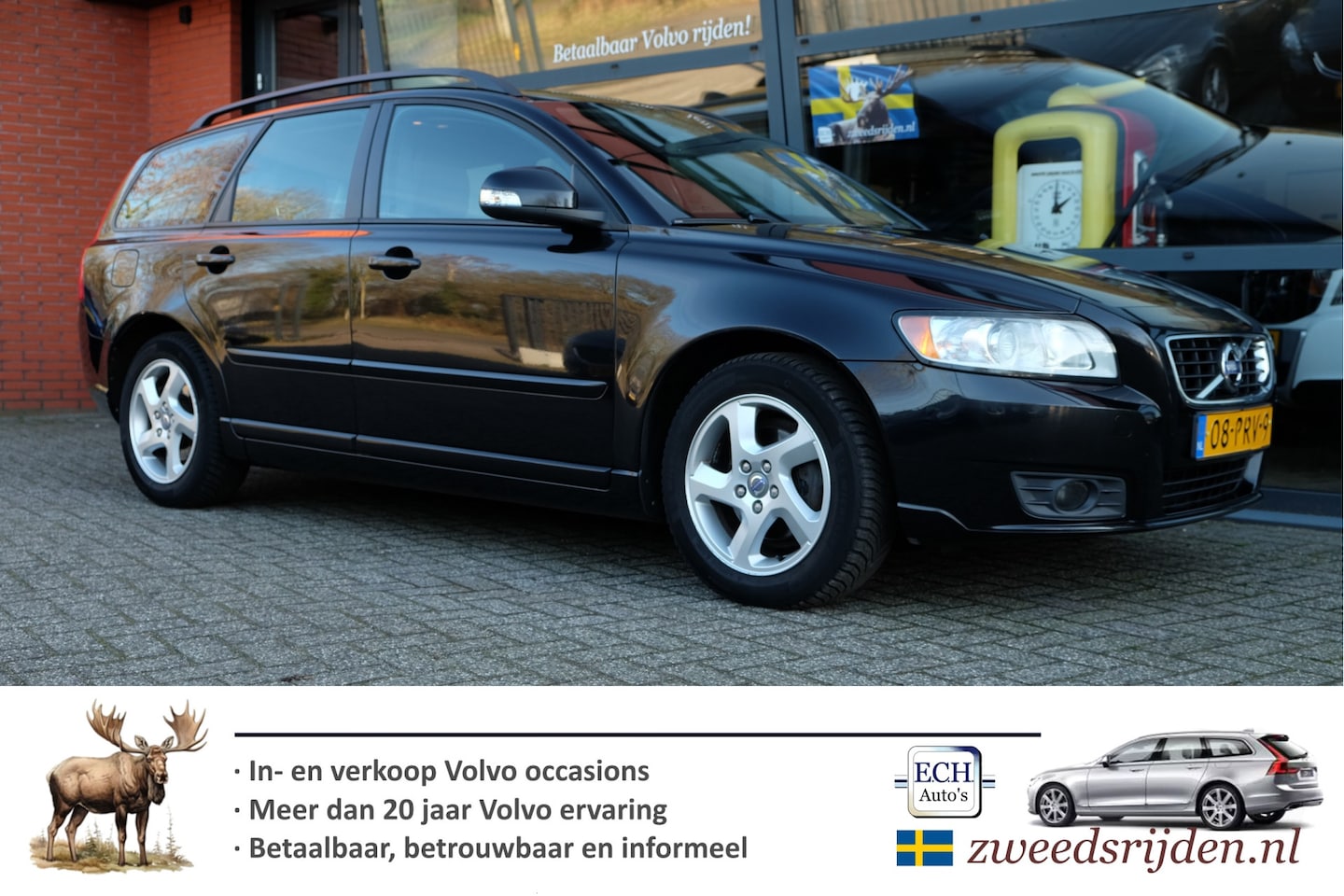 Volvo V50 - 2.0 Sport 2.0 145 pk Sport, Trekhaak, Navi, Bluetooth - AutoWereld.nl