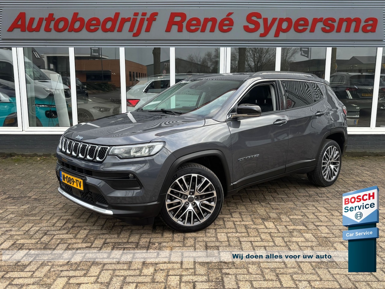 Jeep Compass - 4xe 190 Plug-in Hybrid Electric Limited Lease Ed. | Trekhaak | Stuurverwarming | Parkeer C - AutoWereld.nl